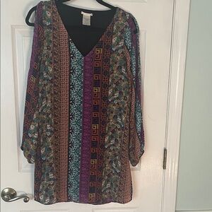 Multicolor Patterned Women's dress